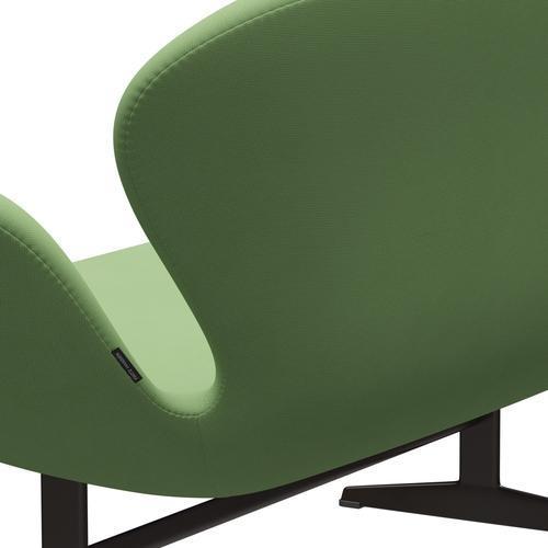 Fritz Hansen Svan soffa 2-personers, brun brons/berömmelse ljusgrön
