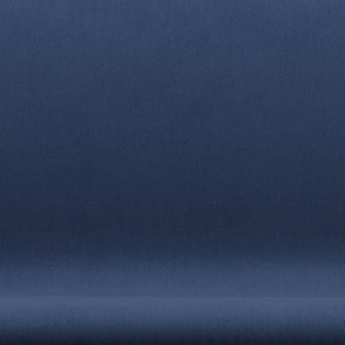 Fritz Hansen Swan Sofa 2-personers, brun brons/fiord Mid Blue/Mid Blue