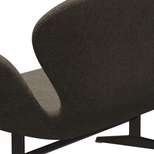 Fritz Hansen Svan soffa 2-personers, brun brons/hallingdal brun/grå