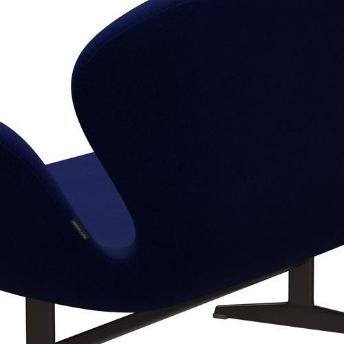 Fritz Hansen Svan soffa 2-personers, brun brons/hallingdal mörkblå