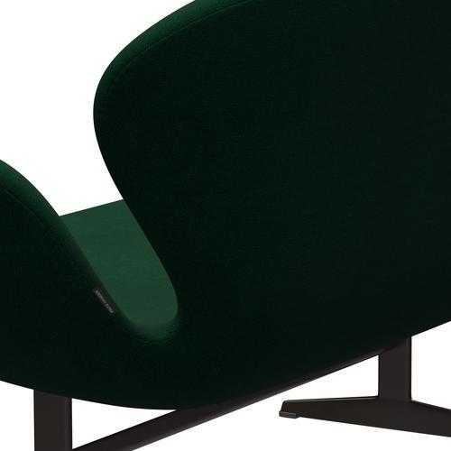 Fritz Hansen Svan soffa 2-personers, brun brons/hallingdal glasgrönt