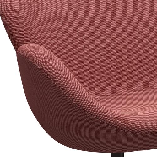 Fritz Hansen Svan soffa 2-personers, brun brons/stålcut trio rosa/röd/svart