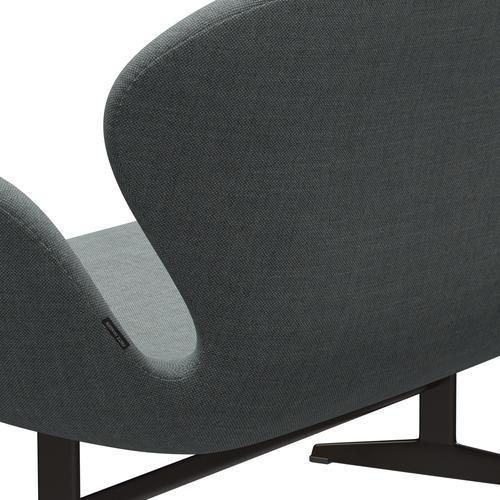 Fritz Hansen Svan soffa 2-personers, brun brons/sunniva grå/blekgrön