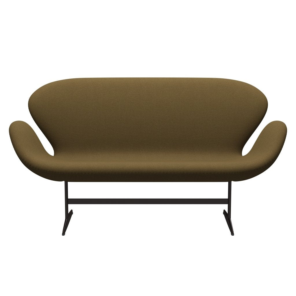 Fritz Hansen Svan soffa 2-personers, brun brons/tonus khaki green