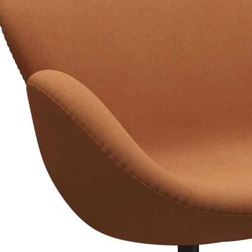 Fritz Hansen Svan soffa 2-personers, brun brons/tonus dammig orange
