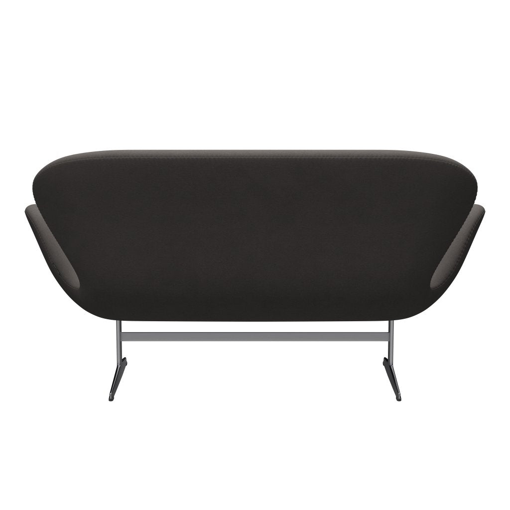 Fritz Hansen Svan soffa 2-person, satin polerad aluminium/komfort mörkgrå (60008)