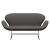 Fritz Hansen Svan soffa 2-person, satin polerad aluminium/komfort mörkgrå (60008)