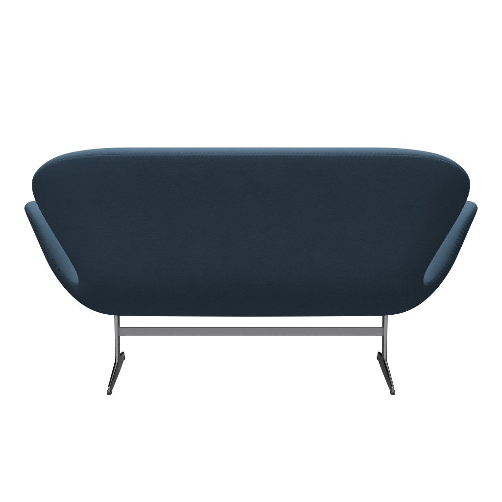 Fritz Hansen Swan Sofa 2-sits, satin polerad aluminium/komfort grå (01160)