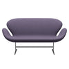 Fritz Hansen Svan soffa 2-person, satin polerad aluminium/komfort lila