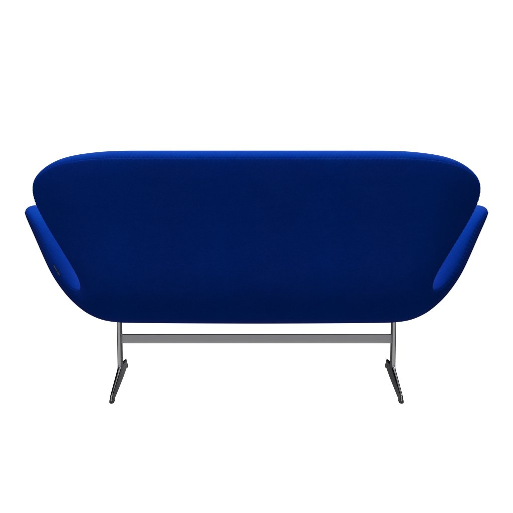 Fritz Hansen Svan soffa 2-person, satin polerad aluminium/divina blå