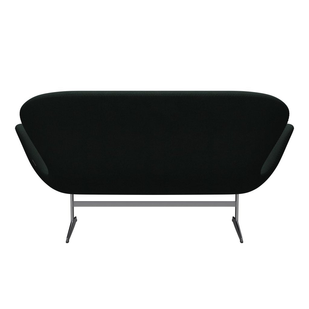 Fritz Hansen Svan soffa 2-sits, satinpolerad aluminium/divina kol