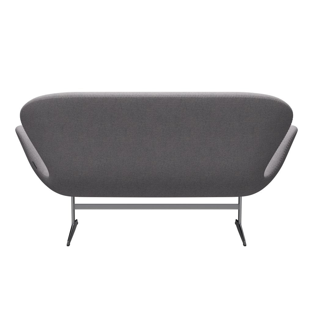 Fritz Hansen Svan soffa 2-person, satin polerad aluminium/divina md cool ljusgrå