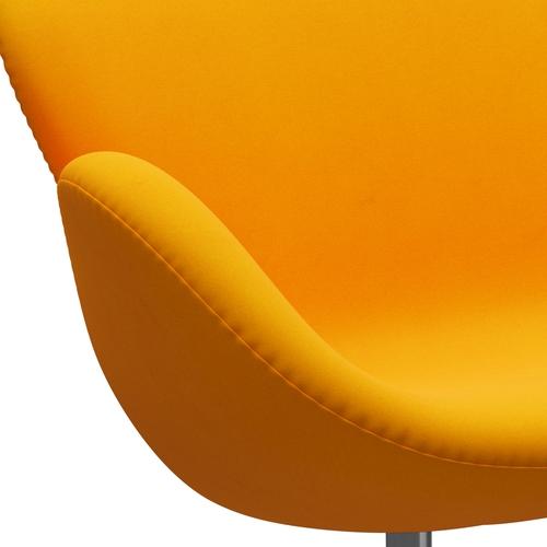 Fritz Hansen Svan soffa 2-person, satin polerad aluminium/divina orange (426)