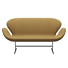 Fritz Hansen Svan soffa 2-sits, satin polerad aluminium/divina lätt sand
