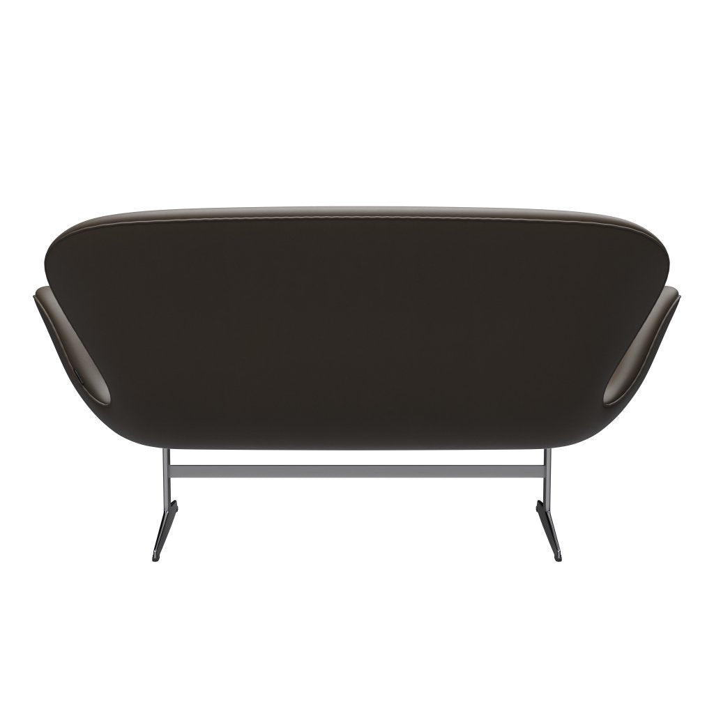 Fritz Hansen Svan soffa 2-sits, satin polerad aluminium/essentiell sten