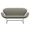 Fritz Hansen Svan soffa 2-person, satin polerad aluminium/berömmelse grå (61136)