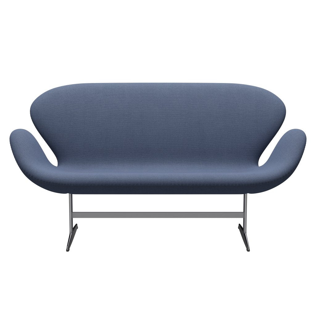 Fritz Hansen Svan soffa 2-person, satin polerad aluminium/fiord lavendel
