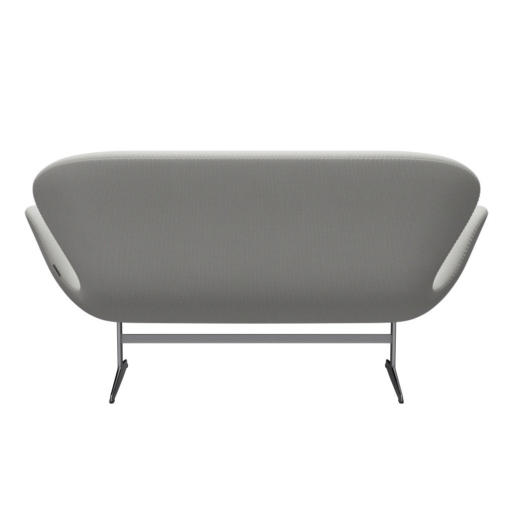 Fritz Hansen Svan soffa 2-person, satin polerad aluminium/steelcut trio blek mintgrön