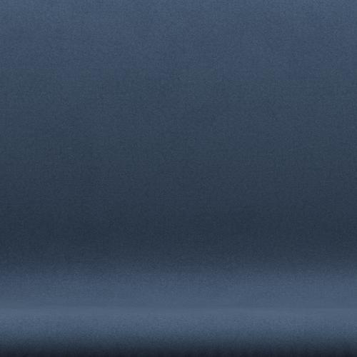 Fritz Hansen SWAN SOFA 2-personers, Black Lacquer/Comfort Dark Grey (09074)