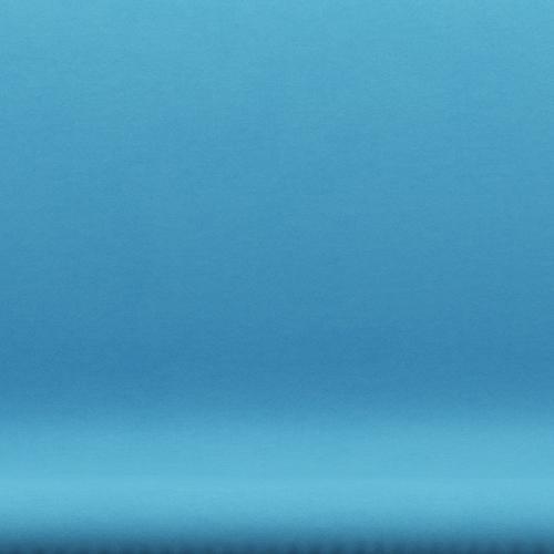 Fritz Hansen Swan Sofa 2-personers, svart lack/komfortljusblå (66010)