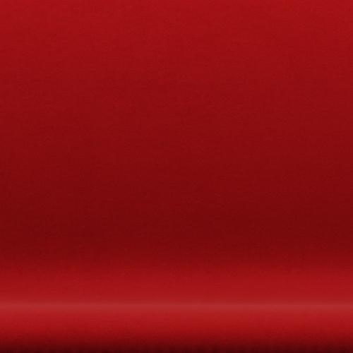 Fritz Hansen SWAN SOFA 2-personers, Black Lacquer/Comfort Red (01414)