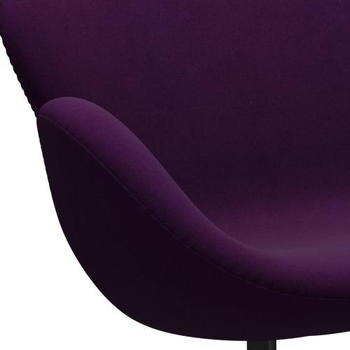 Fritz Hansen Swan Sofa 2-personers, Black Lacquer/Divina Purple (696)