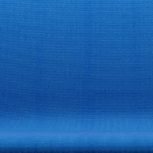 Fritz Hansen Svanesofa 2-Personers, Sortlakeret/Fame Ocean Blue