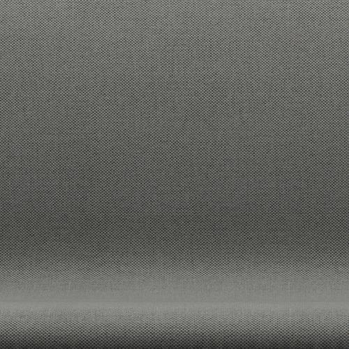 Fritz Hansen Swan Sofa 2-personers, svart lack/re-wool taupe/naturlig