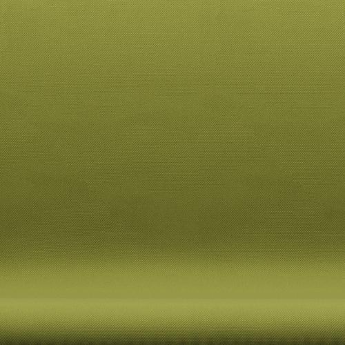 Fritz Hansen Swan Sofa 2-personers, svart lack/stålcut Clear Millitar Green