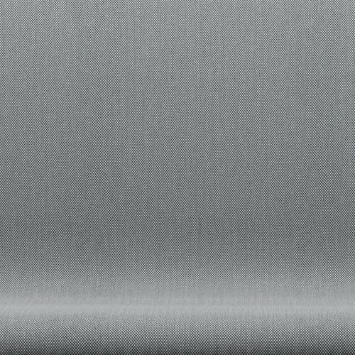 Fritz Hansen Svan soffa 2-person, svart lackerad/steelcut trio grå