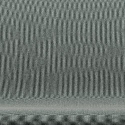 Fritz Hansen Svan soffa 2-personers, svart lack/steelcut trio whire/mörkgrön