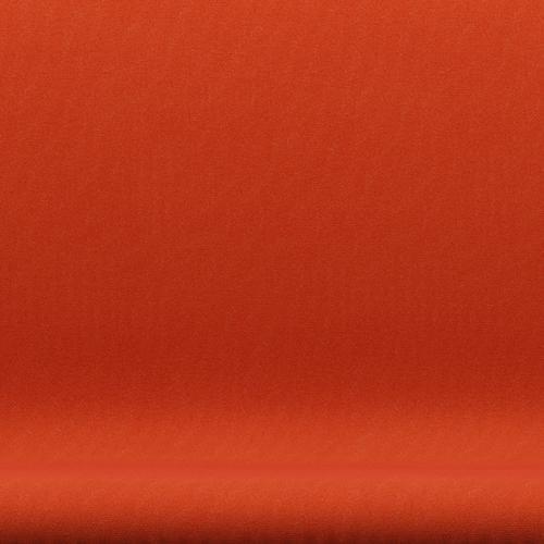 Fritz Hansen Swan Sofa 2-personers, Black Lacquer/Tonus Orange (554)