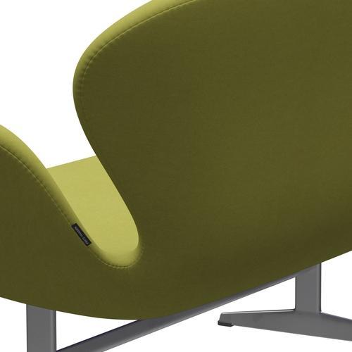 Fritz Hansen Svan soffa 2-personers, silvergrå/komfort beige/grön