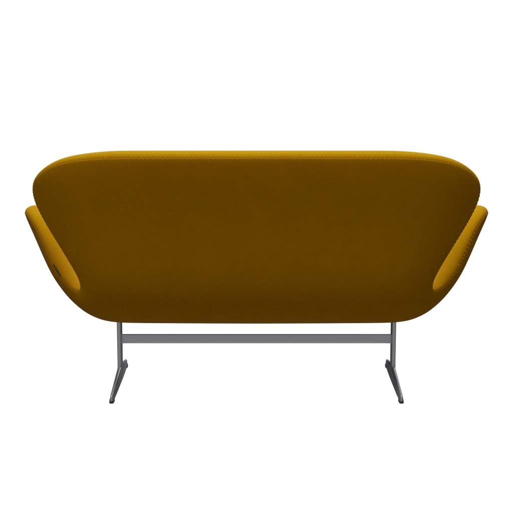 Fritz Hansen Svan soffa 2-personers, silvergrå/komfort gul (62004)