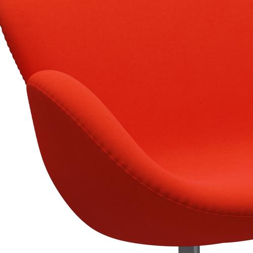 Fritz Hansen Svan soffa 2-personers, silvergrå/komfort orange/röd