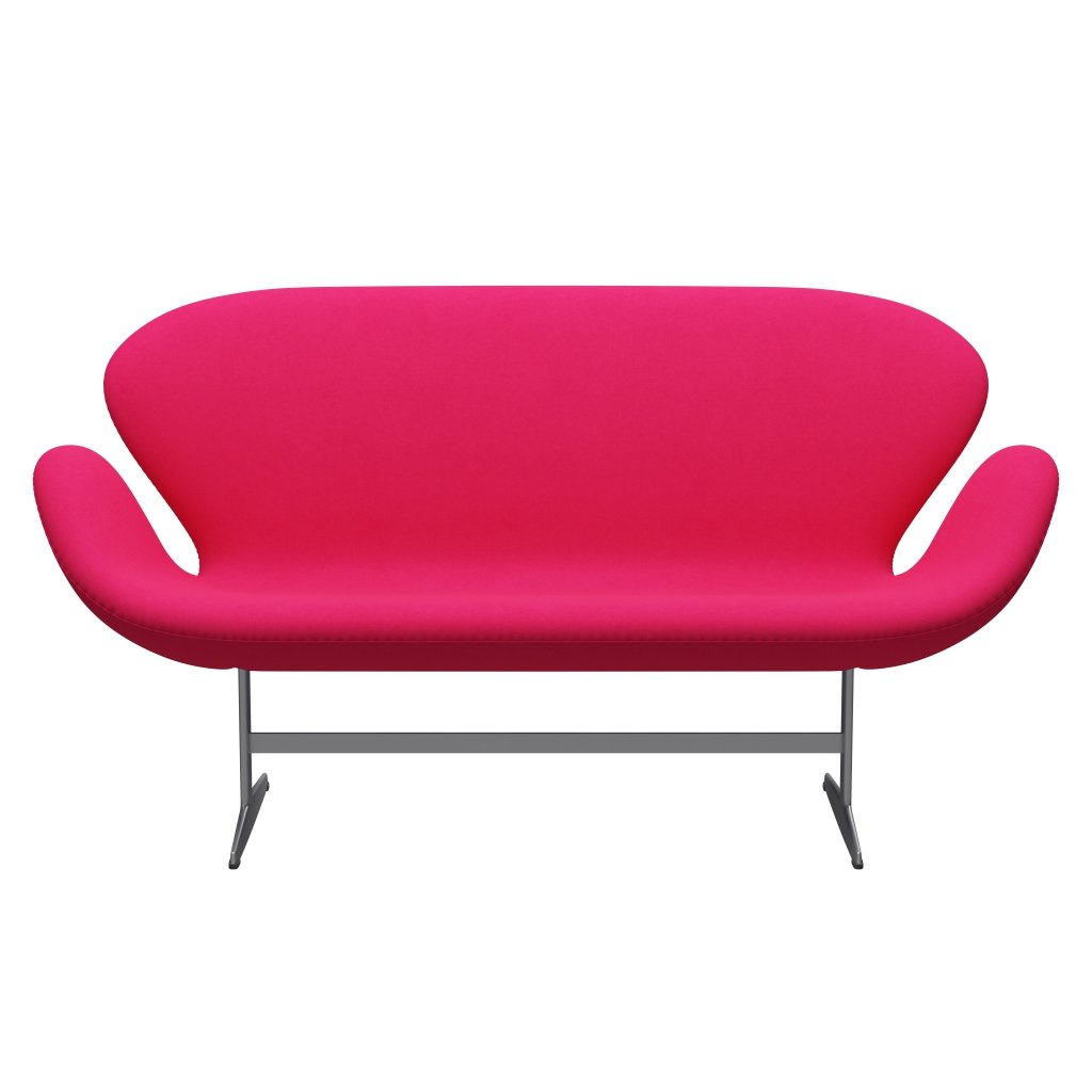 Fritz Hansen Svan soffa 2-personers, silvergrå/komfort rosa