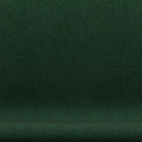 Fritz Hansen Svan soffa 2-personers, silvergrå/divina melange mörk varm grön