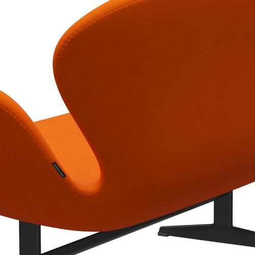 Fritz Hansen Svan soffa 2-personers, varm grafit/komfort gul/orange
