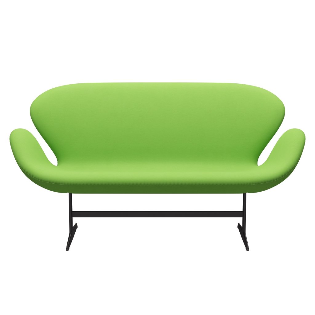 Fritz Hansen Svan soffa 2-personers, varm grafit/komfort ljusgrön (68010)