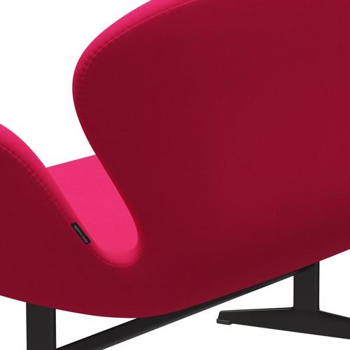 Fritz Hansen Svan soffa 2-personers, varm grafit/komfort rosa