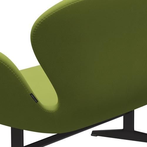 Fritz Hansen Svan soffa 2-personers, varm grafit/berömmelse ljus gräsgrön