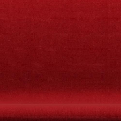 Fritz Hansen Swan Sofa 2-personers, varm grafit/hallingdal klassisk röd