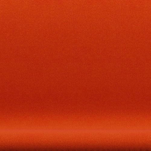 Fritz Hansen Svan soffa 2-personers, varm grafit/hallingdal röd/orange