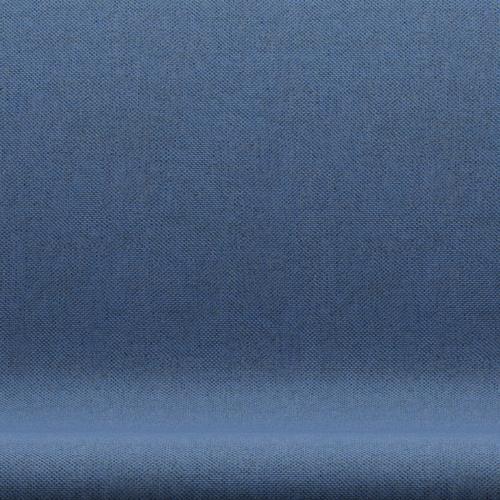 Fritz Hansen Svanesofa 2-Personers, Warm Graphite/Re-Wool Blue/Natural