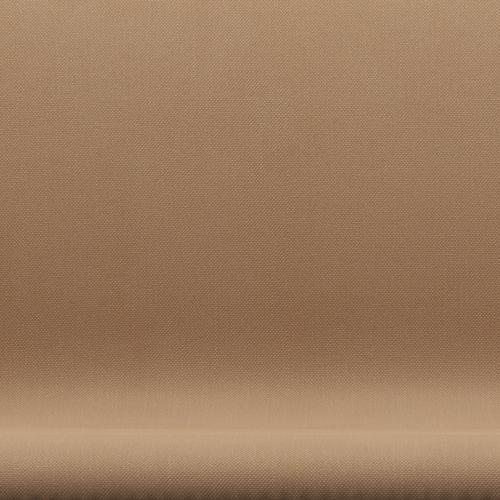 Fritz Hansen Swan Sofa 2-personers, varm grafit/steelcut mörk sand/beige