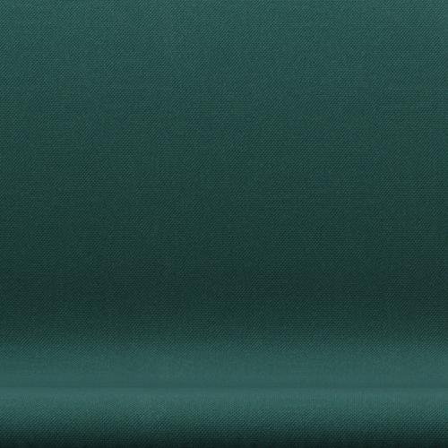 Fritz Hansen Swan Sofa 2-personers, varm grafit/steelcut-trio mörkgrön