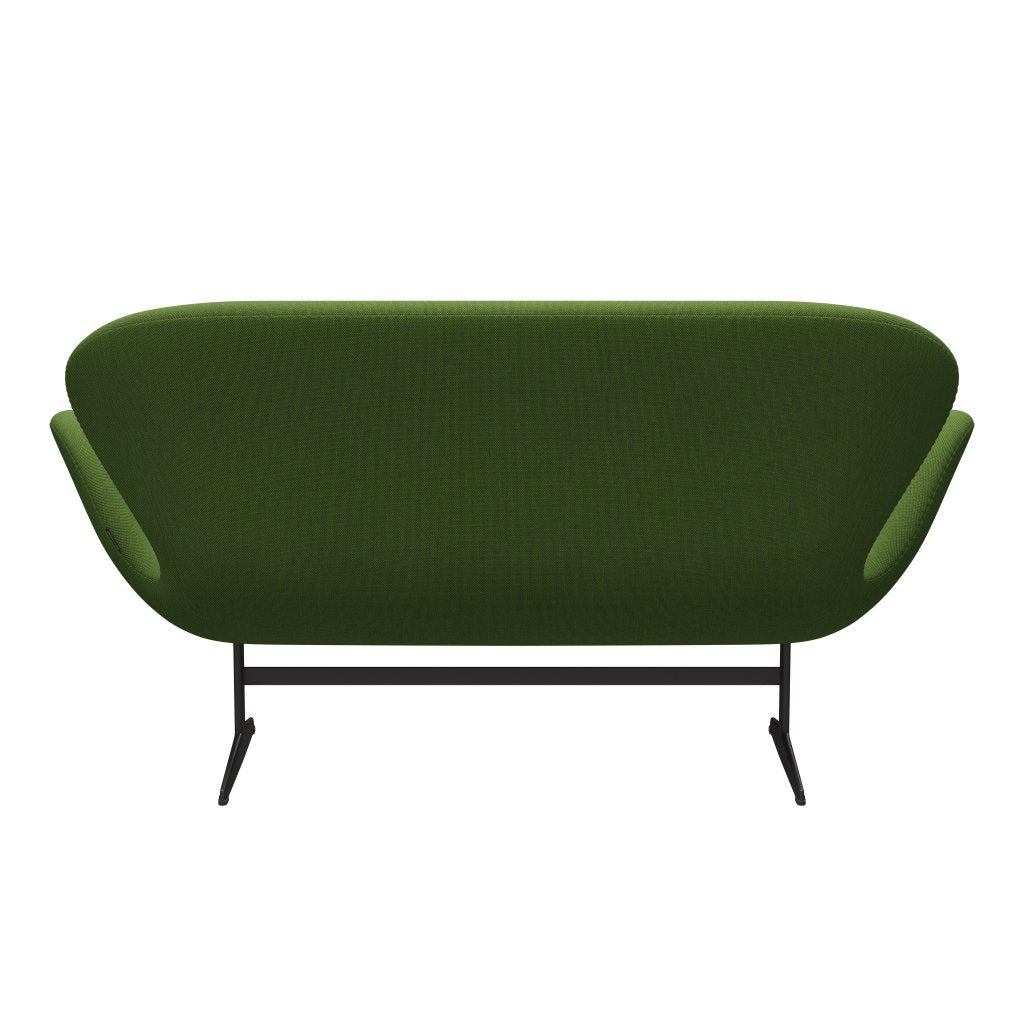 Fritz Hansen Svan soffa 2-personers, varm grafit/steelcut trio gräsgrön
