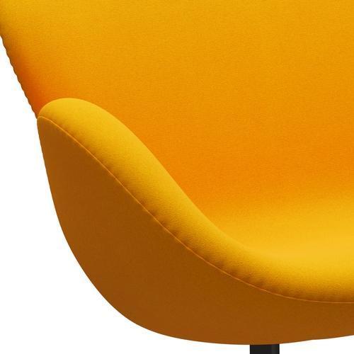 Fritz Hansen Svan soffa 2-personers, varm grafit/tonus gul orange