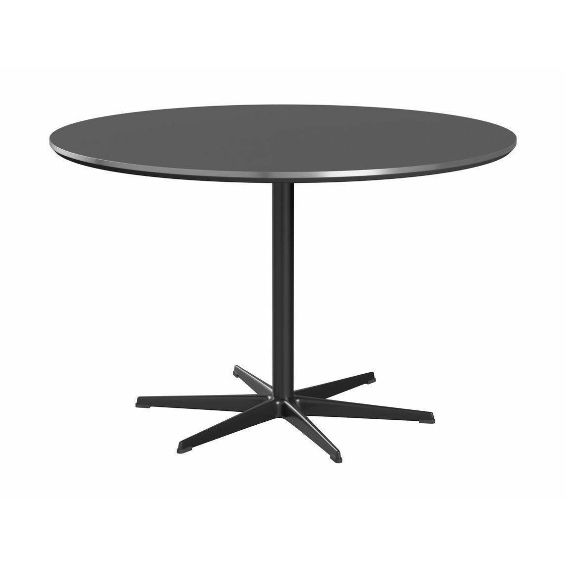 Fritz Hansen Cirkulär matbord Ø120 cm, grå bromo/svart