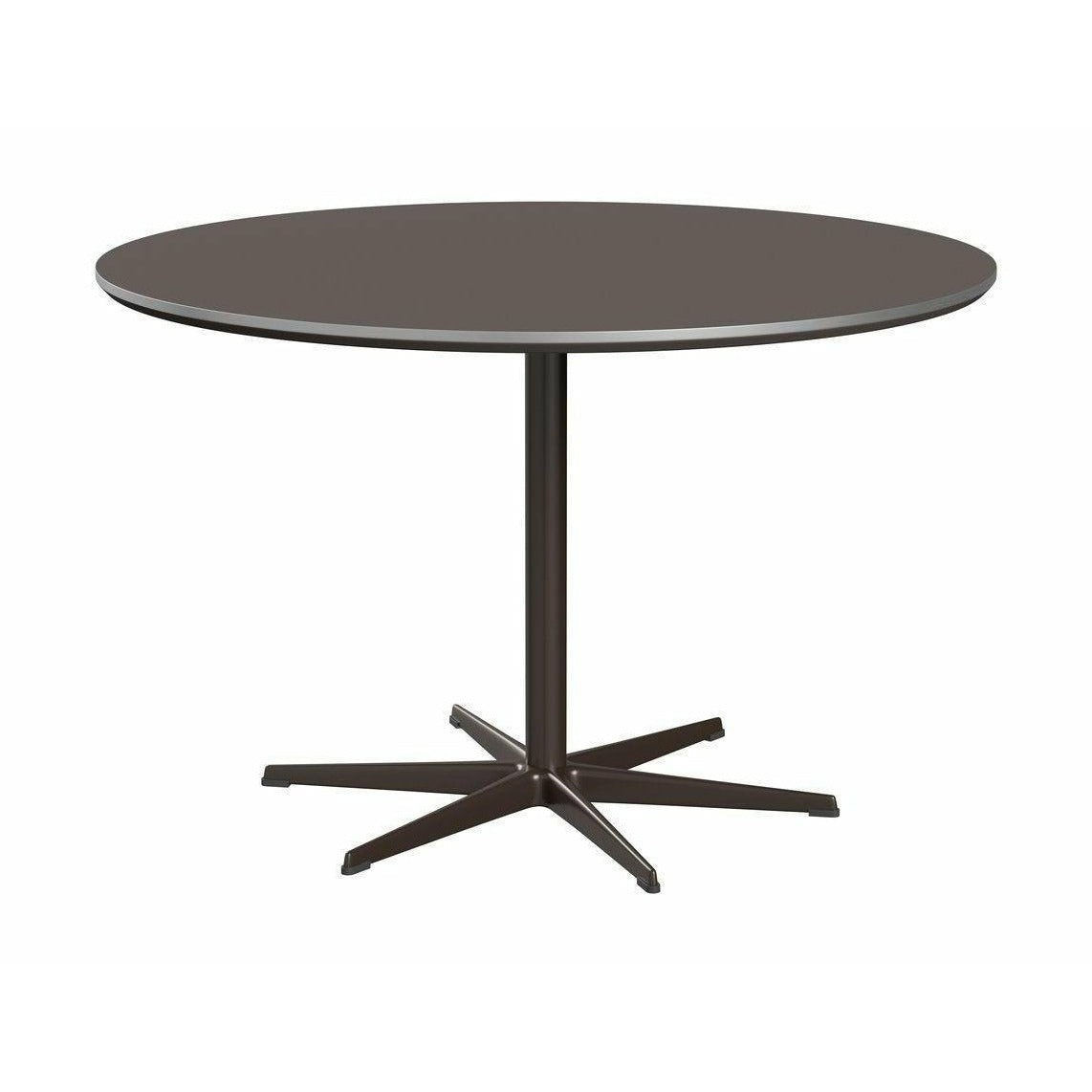 Fritz Hansen Cirkulär matbord Ø120 cm, grå/brun brons